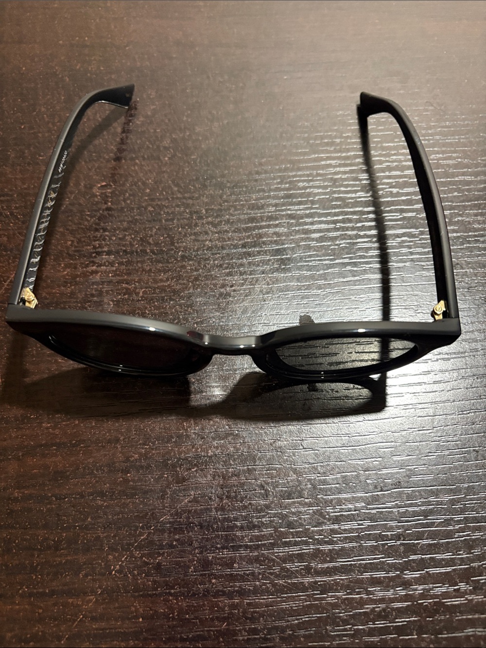 Gucci Black Sunglasses with Gold Accent
